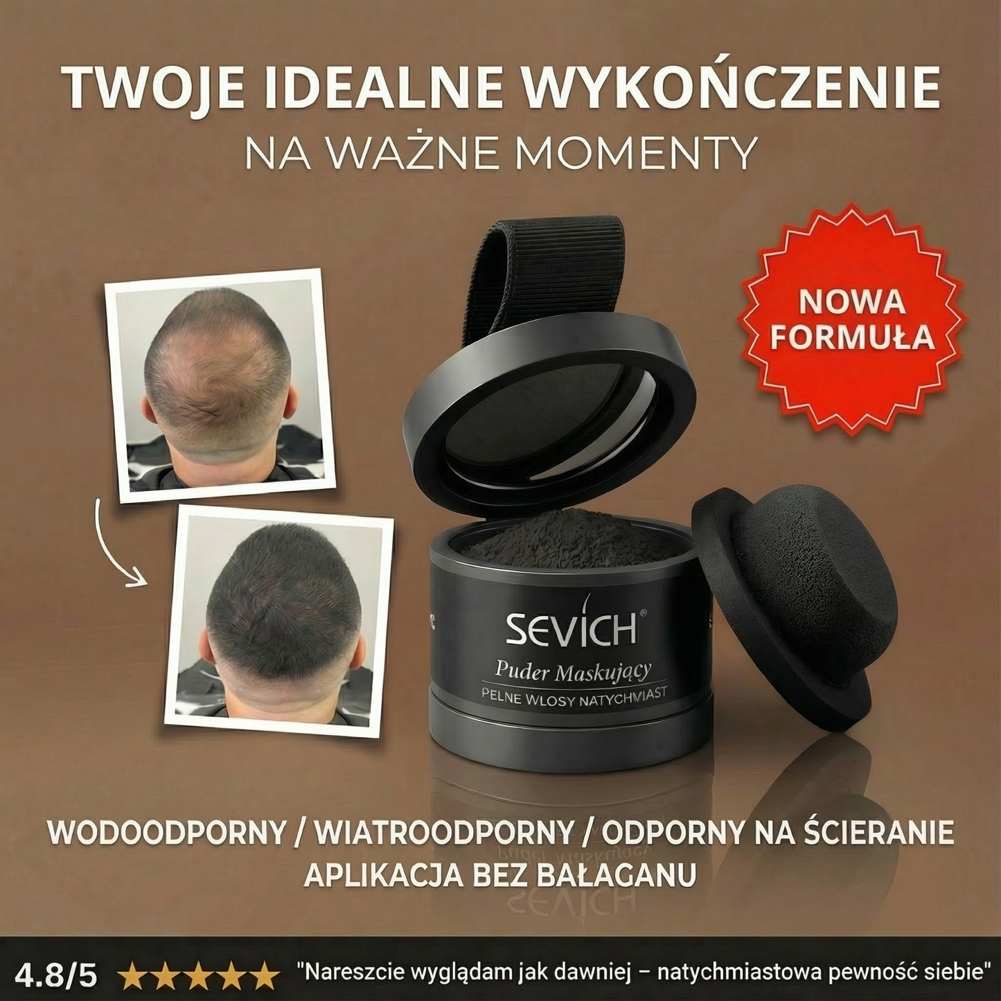 Sevich® Puder do Włosów Zakrywający Łysienie